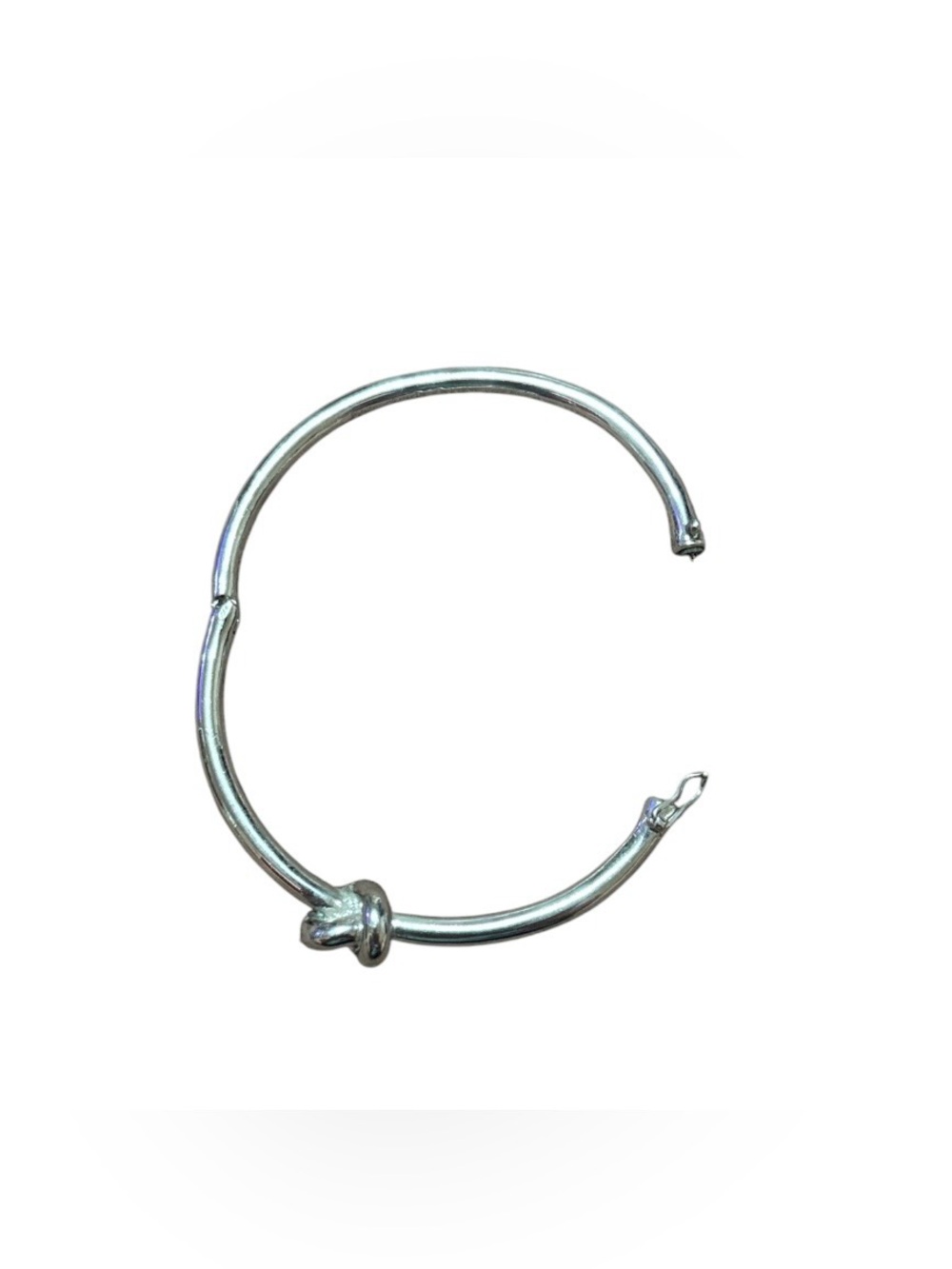 Kate Spade Silver Knot Accent Bangle Bracelet - Picture 8 of 8